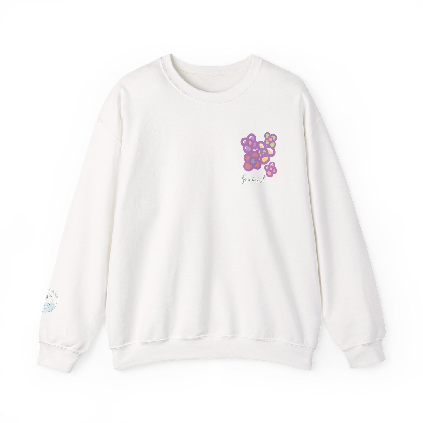 Feminist Mini-Floral Women's Crew Neck Sweatshirt
