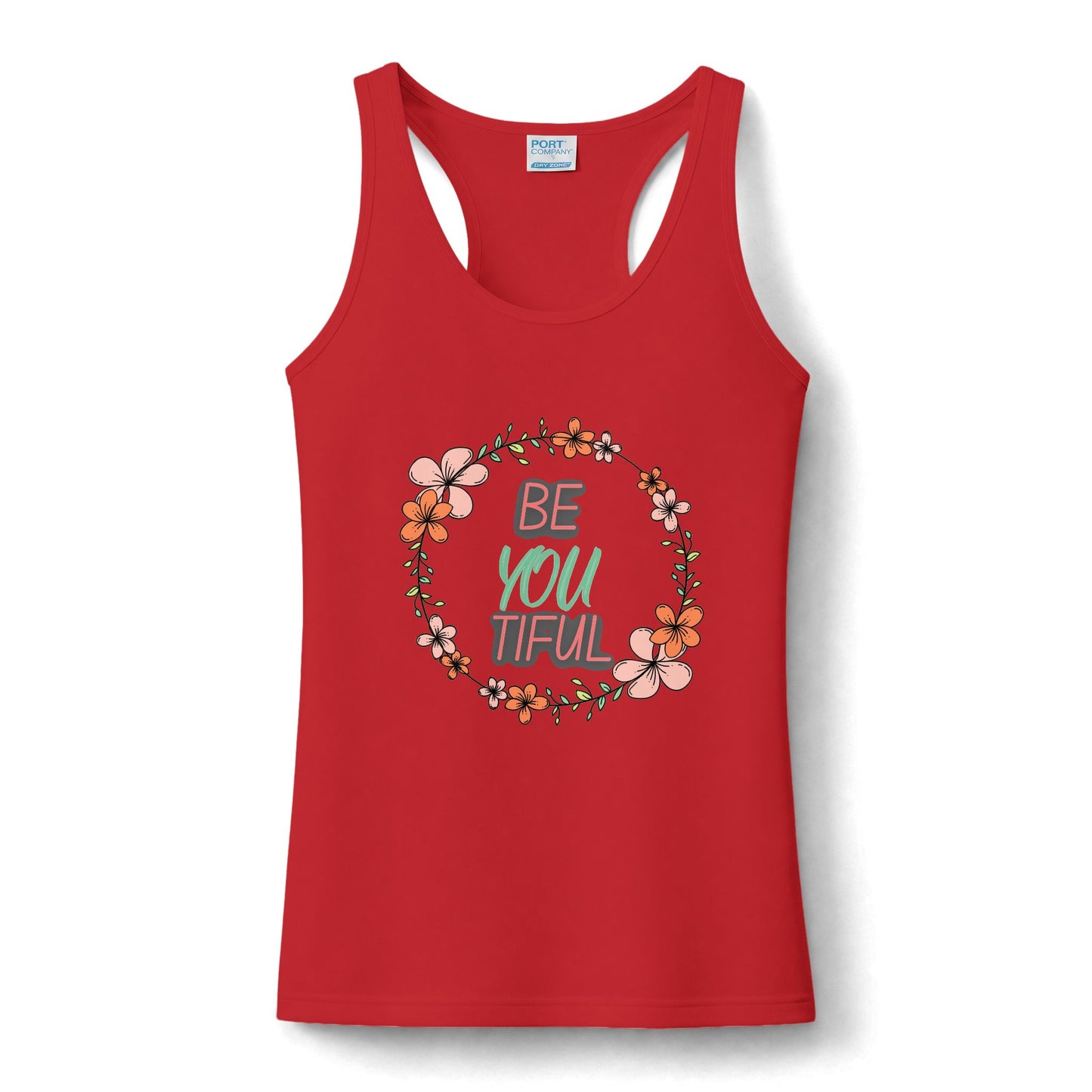 BeYOUtiful Women's Racerback Performance Tank