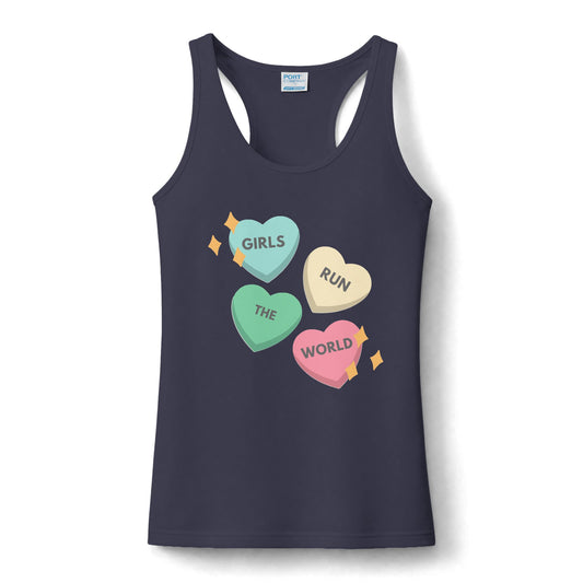 Girls Run the World Women's Performance Tank Top