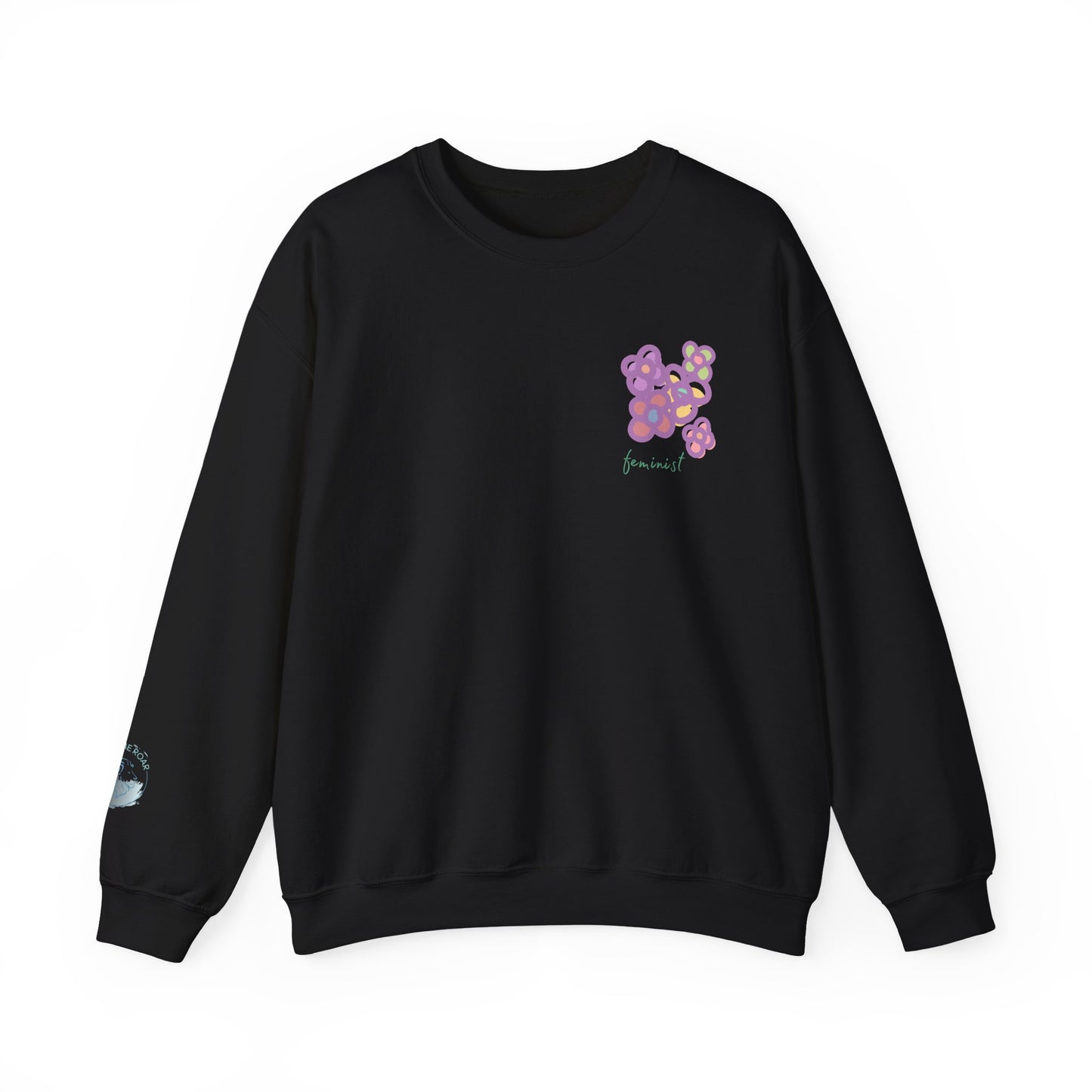 Feminist Mini-Floral Women's Crew Neck Sweatshirt