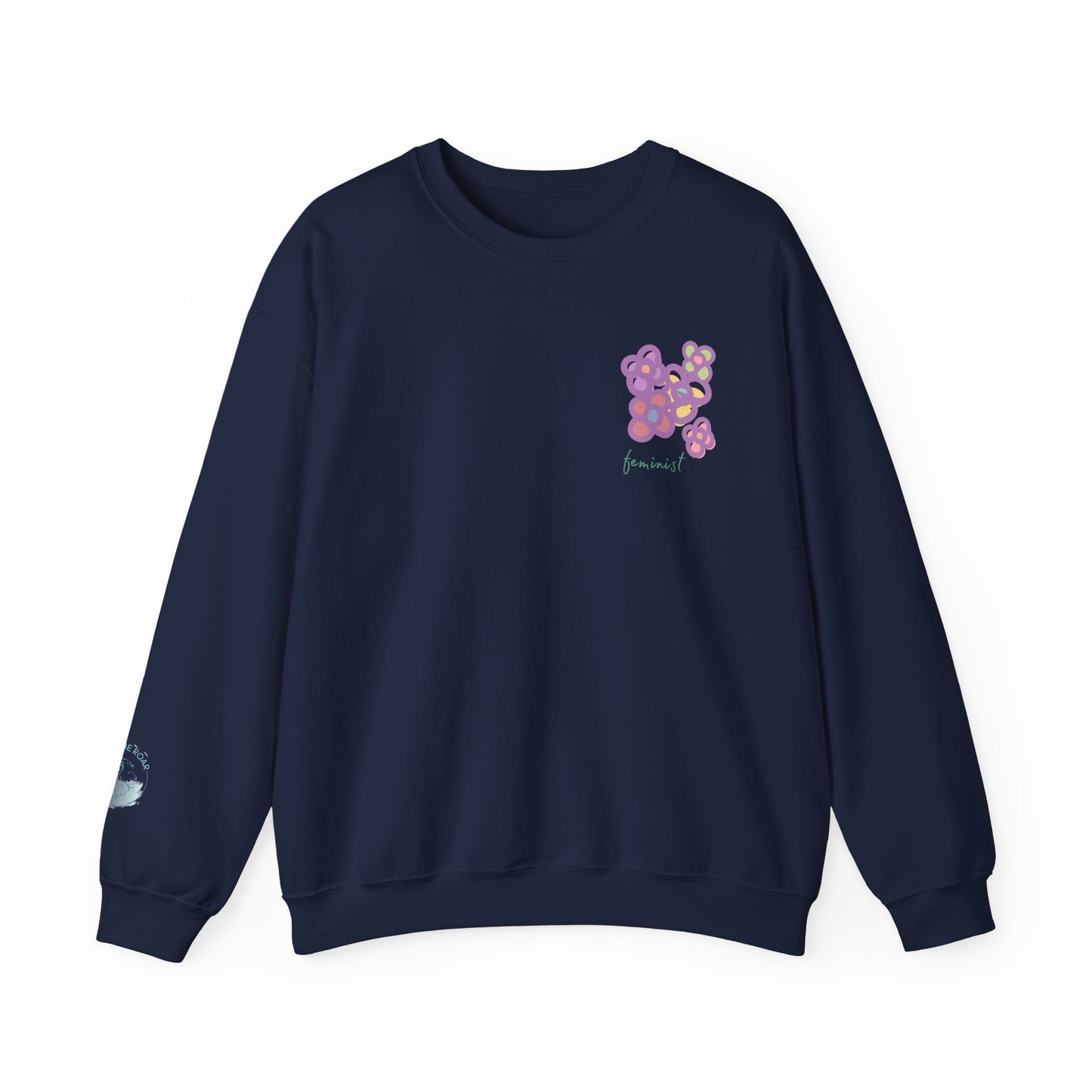 Feminist Mini-Floral Women's Crew Neck Sweatshirt